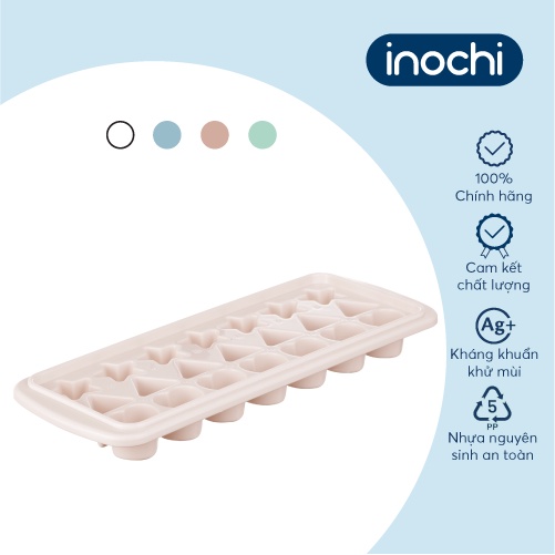 Khay đá sáng tạo Inochi - Kari 21 viên  màu Xanh bạc hà/Trắng ngọc