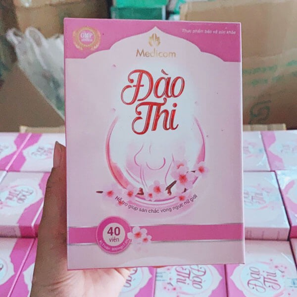 Viên uống nở ngực Đào Thi – hộp 40 viên chính hãng