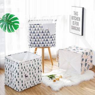 Túi đựng quần áo hộp đựng đồ bằng vải siêu to vintage size lớn có dây rút