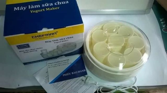 Máy làm sữa chua Chefman  (8 cốc nhựa)