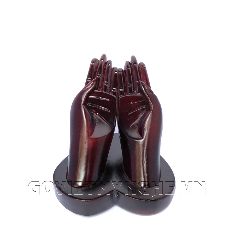 Hộp Đựng Card Visit Bàn Tay Gỗ - Sơn Đen | BigBuy360 - bigbuy360.vn