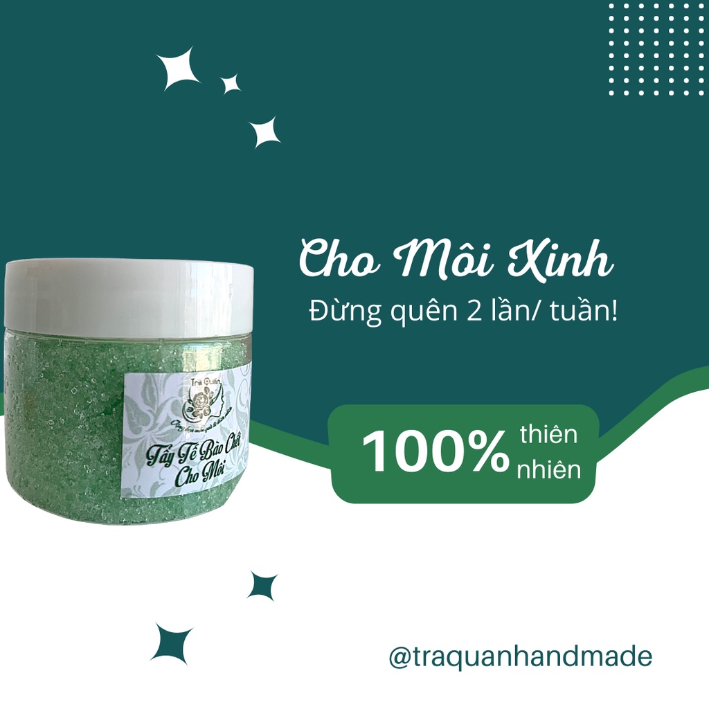 Bộ Combo Chăm Sóc Môi Tiết Kiệm Hiệu Quả (Dầu Dưỡng 8ml Và Tẩy Tế Bào Chết 60g) Giảm Thâm Giảm Khô Nẻ Mùa Lạnh Trà Quán