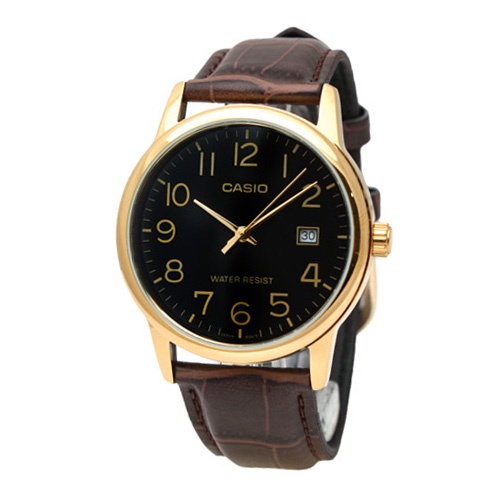Đồng hồ nam dây da Casio Standard chính hãng Anh Khuê MTP-V002GL-1BUDF (37mm)