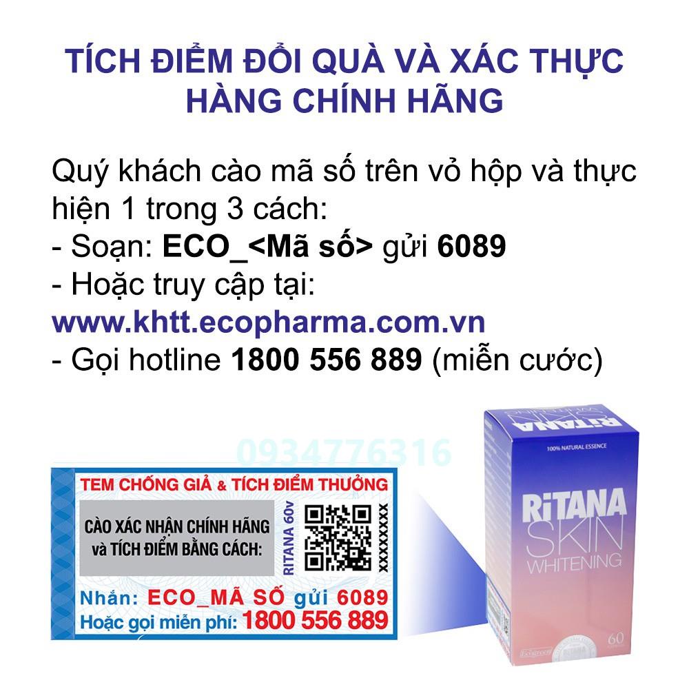 Viên uống RITANA trắng da mờ sạm nám (30 viên)