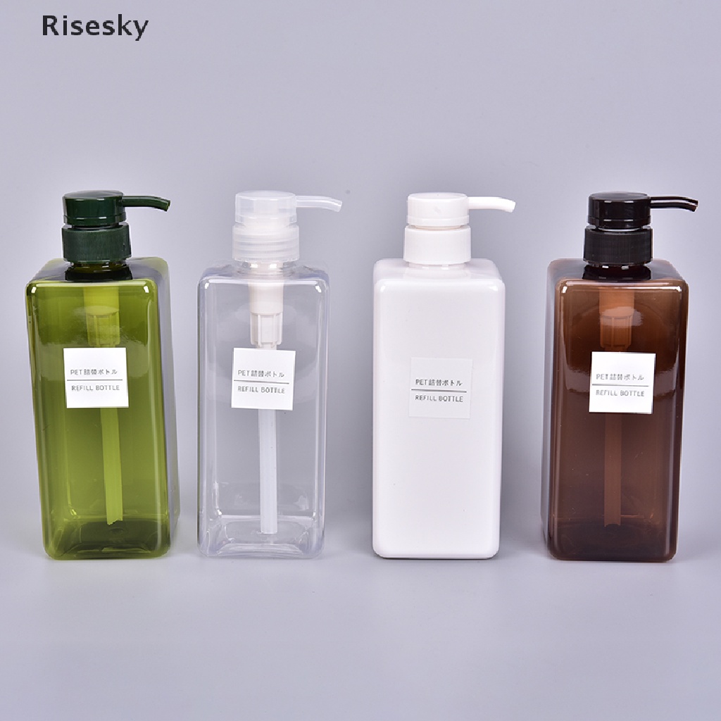 Bình Nhựa Rỗng 650ml Đựng Dầu Gội Sữa Tắm Tiện Dụng
