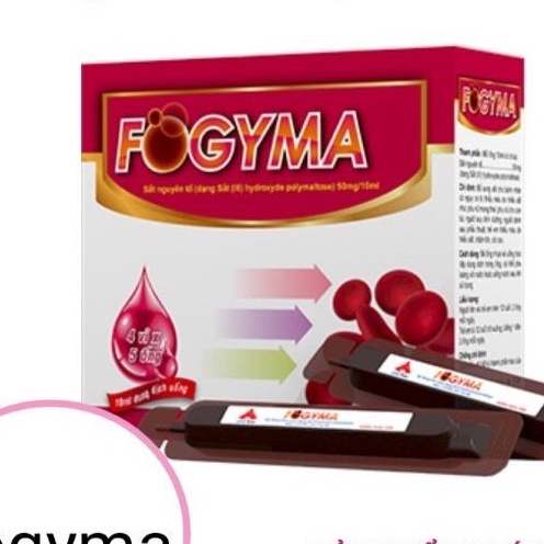 Fogyma hộp 20 ống sắt nước bổ sung cho cơ thể không lo nóng táo bón