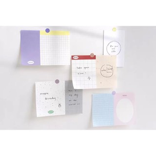 Set giấy note mix các màu pastel trang trí xé dán
