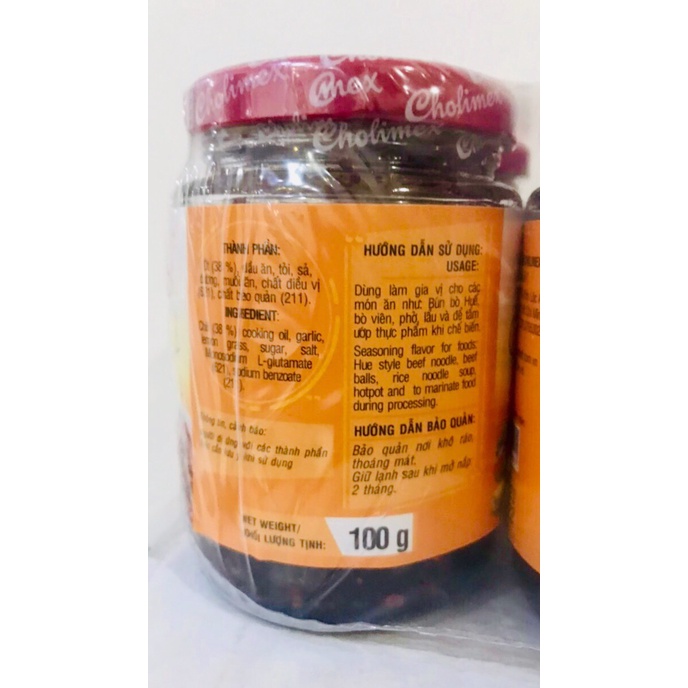 Ớt khô sa tế Cholimex hũ