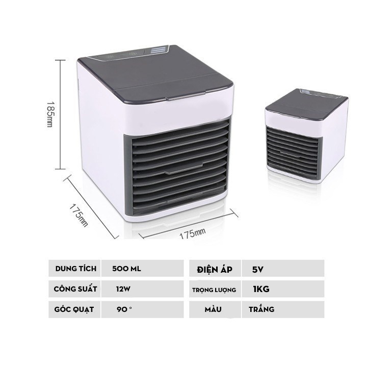 Điều Hòa Mini Đề Bàn, Quạt Điều Hòa Hơi Nước Siêu Mát Mini