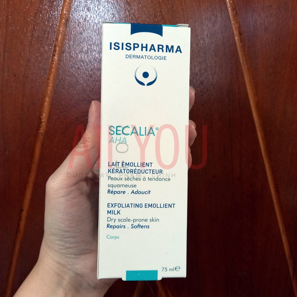 [CHÍNH HÃNG CÓ TEM] ISIS PHARMA Secalia A.H.A 75mL &amp; 200mL - Kem Dưỡng Cho Da Khô, Dày Sừng, Nứt Nẻ Gót Chân.