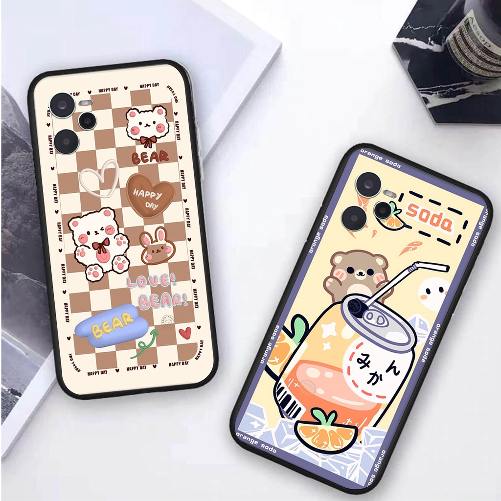 Ốp lưng Realme C35 in hình 3D GẤU cute be@r, soda, happy day cực hot ,thời thượng