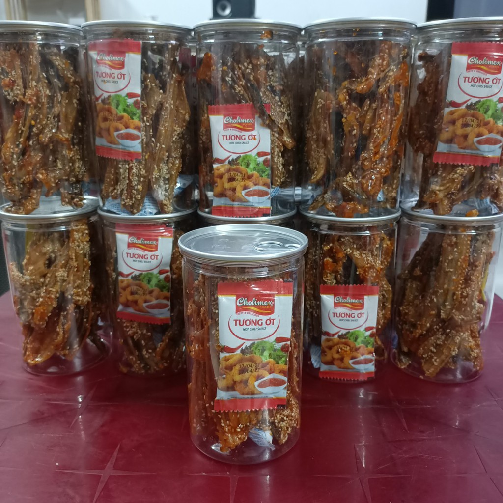 cá khoai rim tẩm mè lon pet 250gr 48K |khô cá khoai|