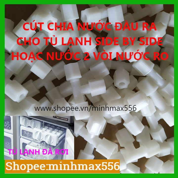 [UY TÍN SỐ 1] Cút T ba đầu bằng dùng để chia nước máy RO vào tủ lạnh Side by Side | Cút T phi 6mm | BigBuy360 - bigbuy360.vn