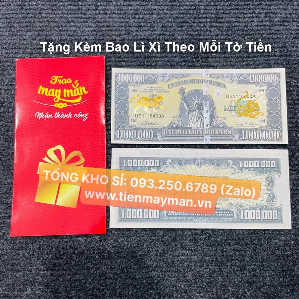 Tờ 1 TRIỆU USD 12 con giáp mạ vàng siêu khủng lưu niệm , thích hợp sưu tầm , làm quà tặng
