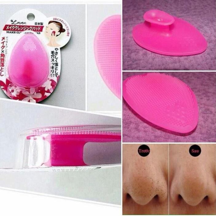 Hàng Nhật- Miếng Rửa Mặt Silicon Seiwapro Loven Making Cleansing Pad