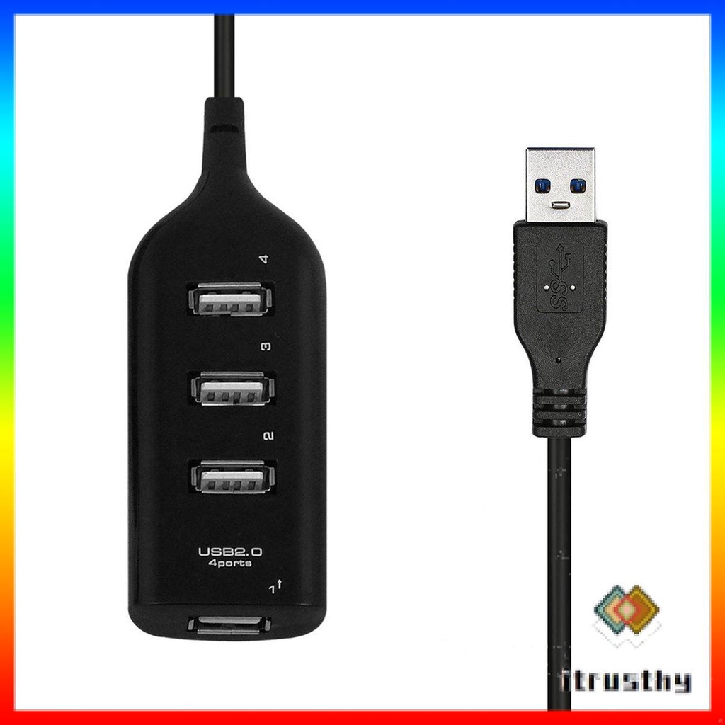 Bộ hub mini chia 4 cổng usb 2.0 tốc độ cao 480 mbps