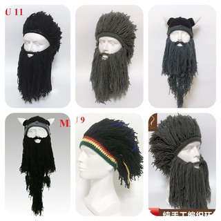 (CÓ SẴN) Tóc Giả Viking, Râu Giả Viking, Mũ Viking, Tóc Cướp Biển, Râu Cướp Biển, Râu Giả Tóc Giả Hóa Trang Halloween