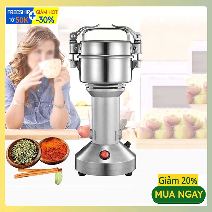 Máy xay bột khô đa năng QE 100 - Máy nghiền đồ khô, bột, ngũ cốc công suất 650W