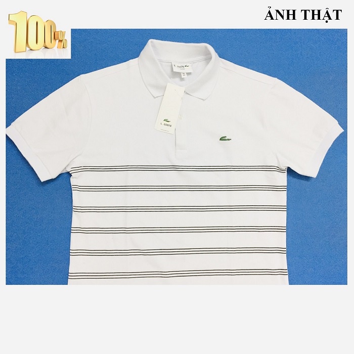 Áo Polo Nam Kẻ Ngang Trẻ Trung Sành Điệu, Áo Phông Nam Có Cổ Tay Cộc Vải Cá Sấu 100% Cotton Mềm Mịn Thoáng Mát ZAR.A0111