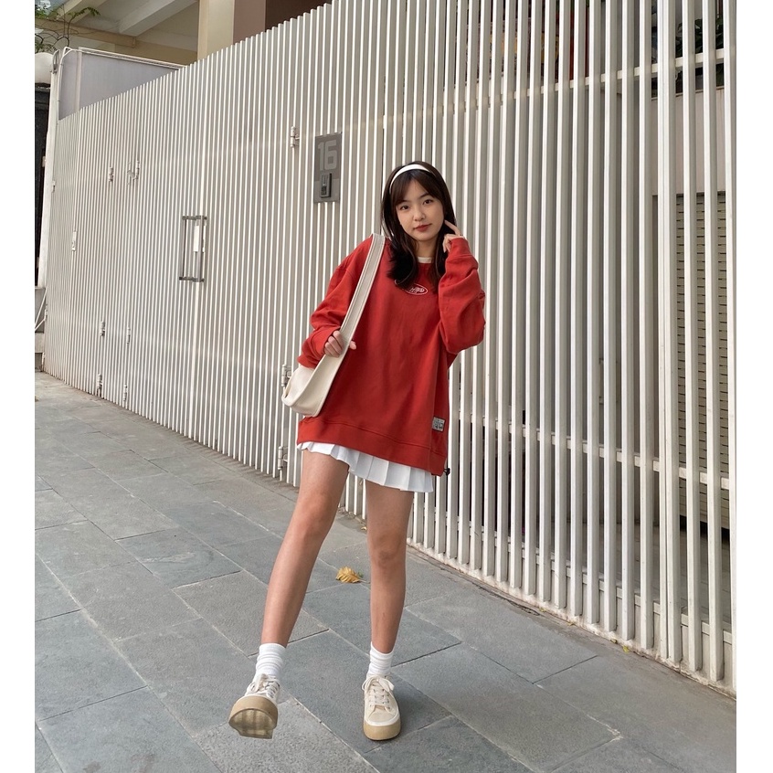 SS9 Áo sweater nỉ MON.CO, áo swater nỉ chân cua cổ tròn.