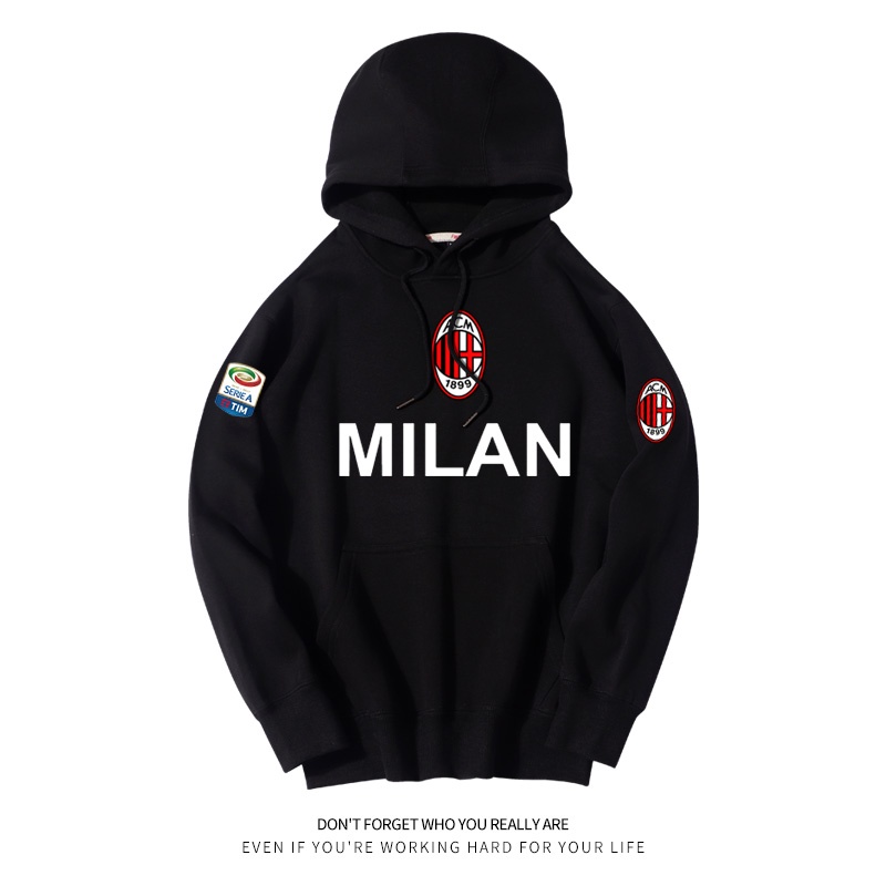 Áo thun thể thao nam in logo đội AC Milan