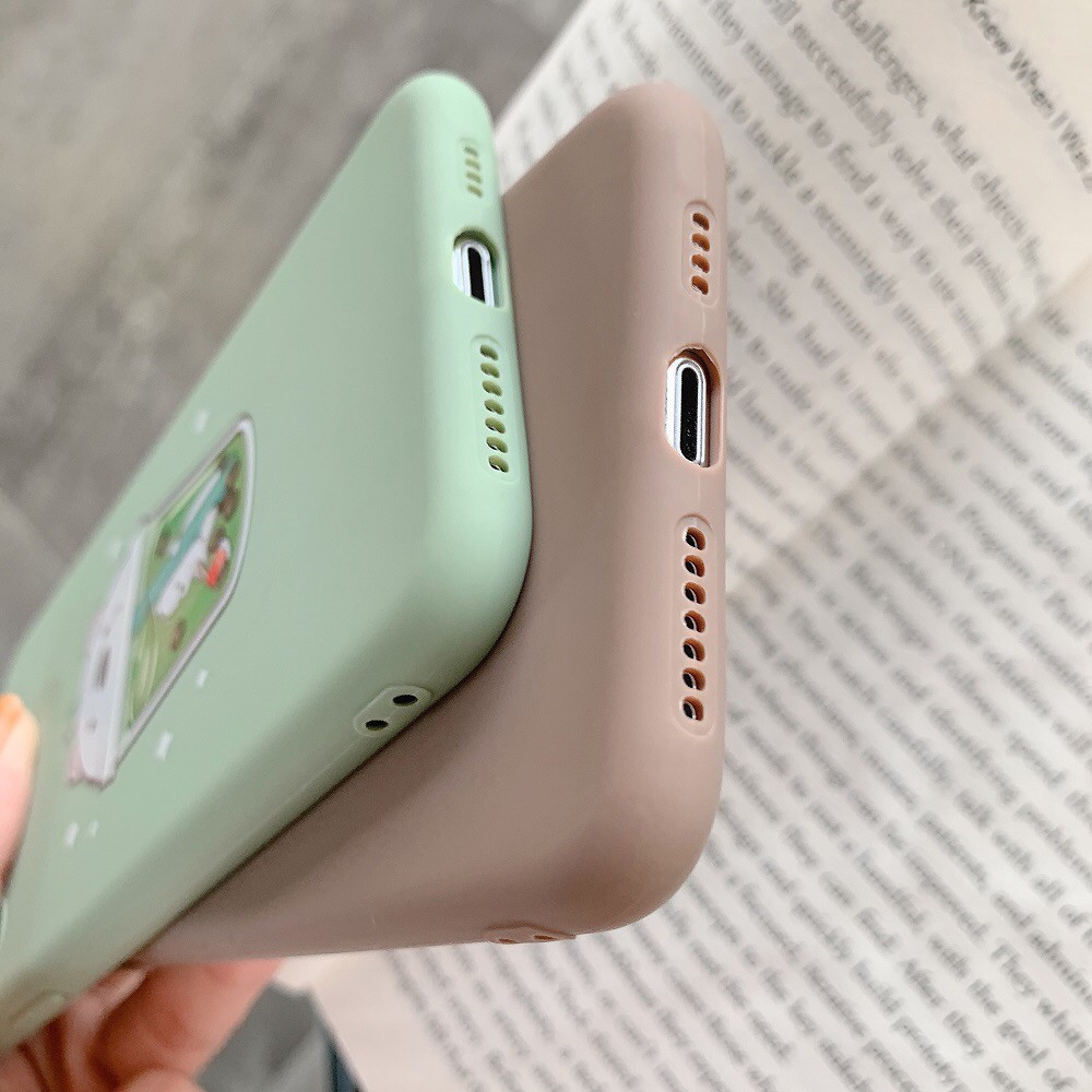 Ốp iPhone silicon TPU mềm in hình ly trà sữa dễ thương cho iPhone 6/ 6S/ 6 Plus/ 7/ 8 Plus/X/XS/XR/XS MAX