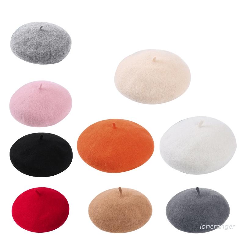 Nón Beret Len Thời Trang Cho Bé Gái