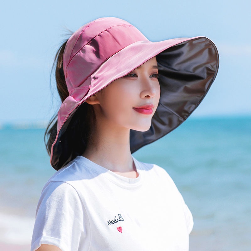 Nón Bucket Chống Tia Cực Tím Vành Rộng Che Mặt Chống Tia Uv Phong Cách Nhật Bản Thời Trang Mùa Hè Cho Nữ