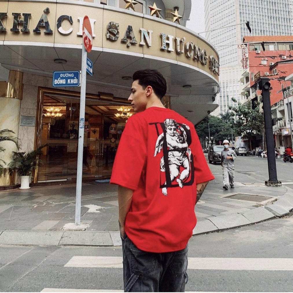 Áo Thun Nam Nữ Local Brand Bobui Thiên Thần Tay Lỡ Oversize Unisex Full Mạc | BigBuy360 - bigbuy360.vn