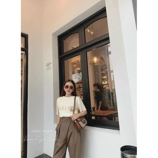 SET ÁO THUN IN QUẦN BAGGY TÂY (VIDEO + HÌNH THẬT)