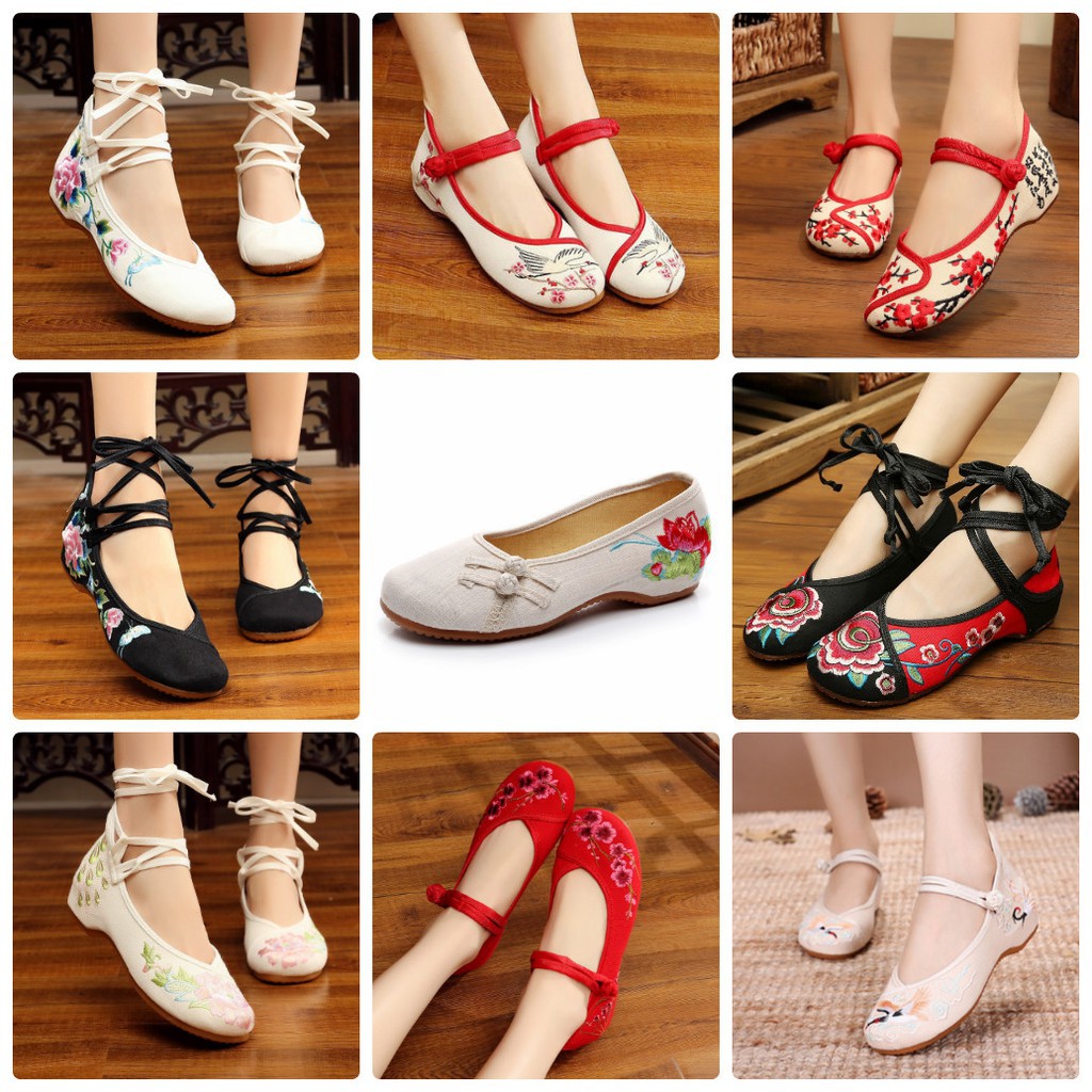 Giày thêu cổ trang phong cách Trung quốc cổ đại giày thêu nữ