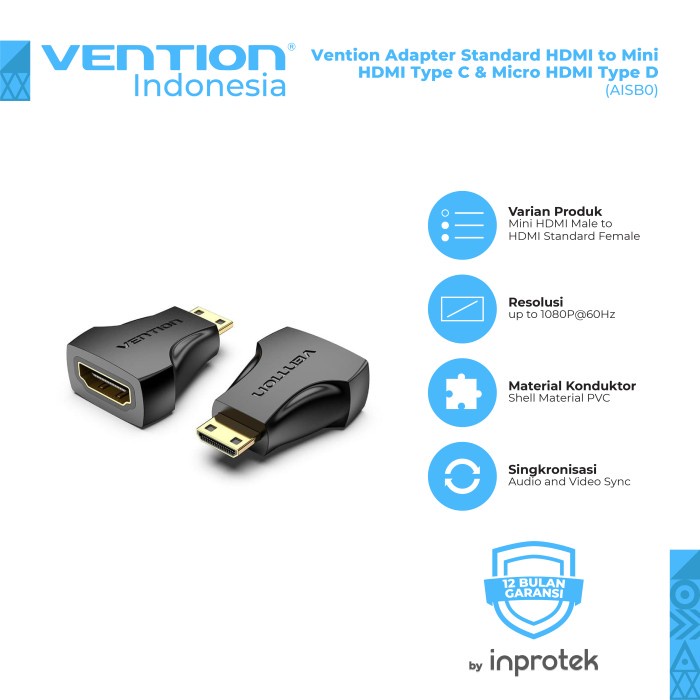 Đầu chuyển đổi Mini HDMI to HDMI Chính hãng Vention