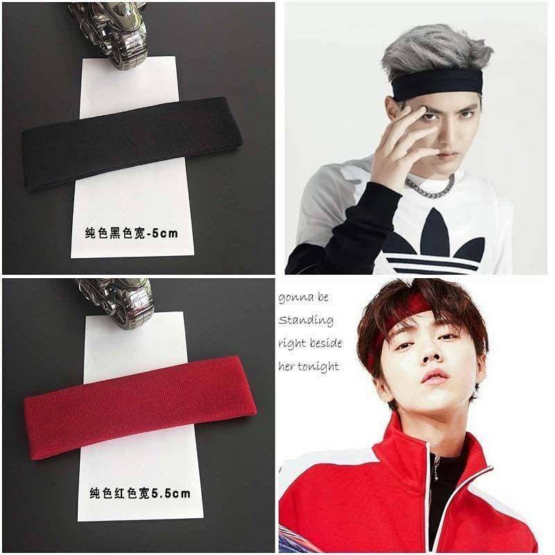 Băng Đô Giữ Tóc Rửa Mặt Bản Rộng Thấm Hút Mồ Hôi Phong Cách Hàn Quốc Cho Nam Nữ Băng thời trang nam