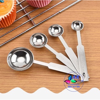 Set 4 muỗng đong inox