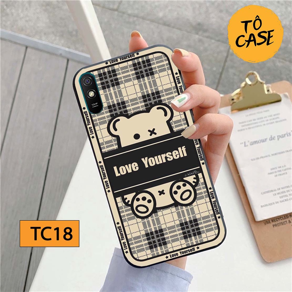 Ốp lưng Xiaomi Redmi 9A / Redmi 9C / Redmi 9T in hình GẤU BE@R đa sắc màu trẻ trung, cute ,ngộ nghĩnh.