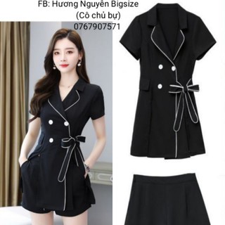 Bigsize set vest viền thời trang khoe cá tính