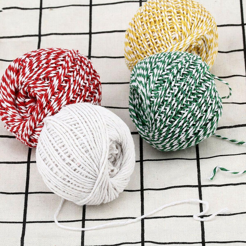 YIYU Cuộn Chỉ Cotton Hai Màu Dùng Làm Đồ Thủ Công
