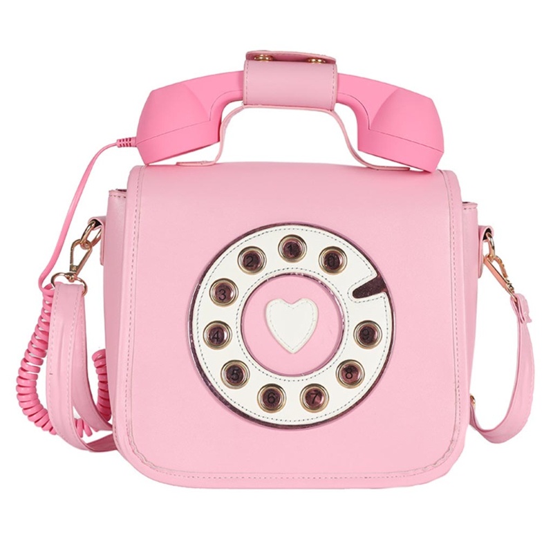 Youyo Túi Xách Da PU Đeo Chéo Hình Điện Thoại Phong Cách Retro Cho Nữ