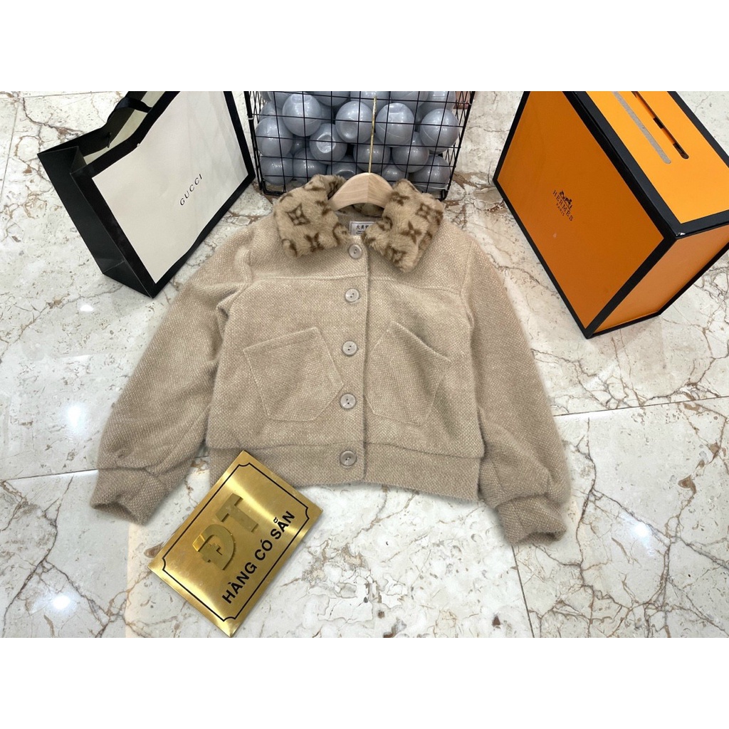 Áo dạ nữ, áo dạ cổ lông mặc ấm màu cơ bản dễ mặc hàng quảng châu cao cấp Oanh Shop | BigBuy360 - bigbuy360.vn