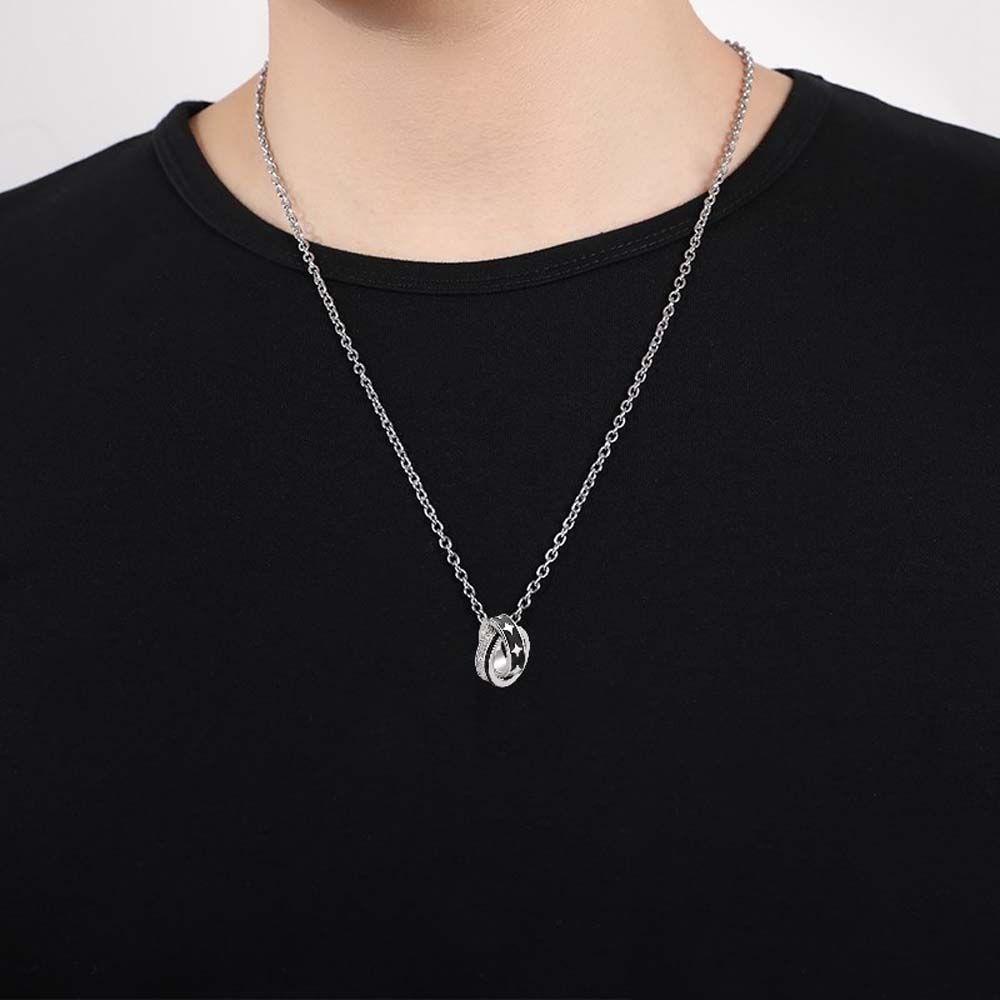 Vòng cổ Hai Lớp Mặt Nhẫn Đôi Hình Ngôi Sao Thời Trang