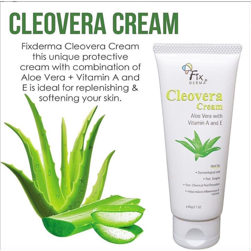 Kem Dưỡng Ẩm lô hội Fixderma Cleovera Cream 60g