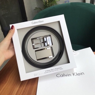 Thắt lưng hộp ck set 2 mặt lựa chọn