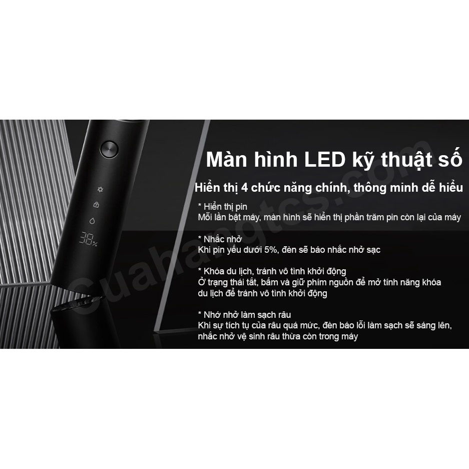 Máy cạo râu S500 3 đầu XM Mijia 3 lưỡi dao Xiaomi