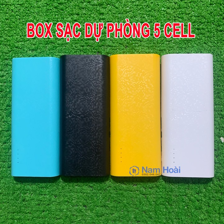 Box sạc dự phòng 5 cell (3 led siêu sáng)