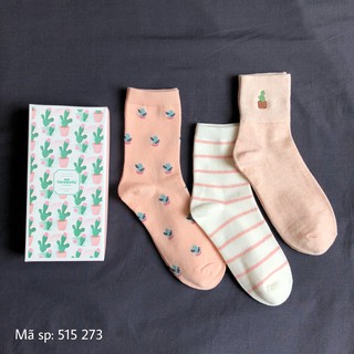 Combo 3 đôi vớ cổ lửng xinh xắn