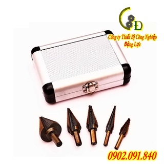 Mũi khoan sắt thép inox💥FREESHIP💥Mũi khoan bước tháp đa năng, bộ mũi khoét nón