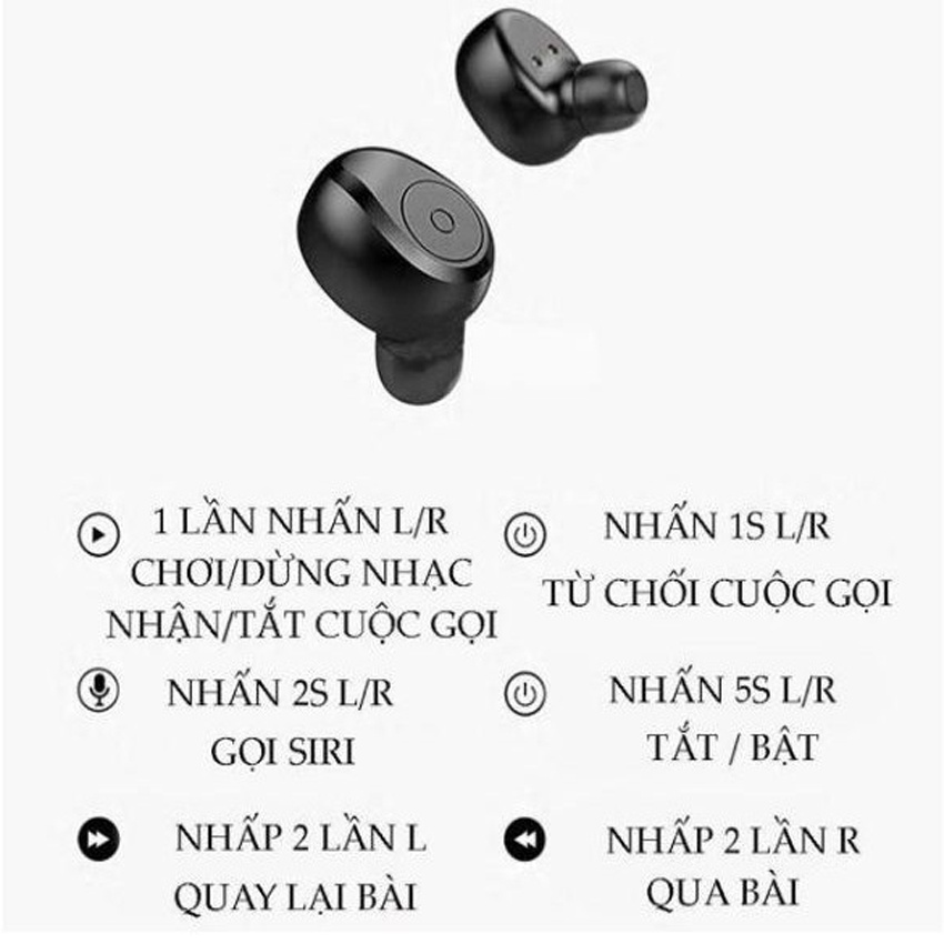 [Tai nghe Bluetooth S11] tai nghe không dây kiêm sạc dự phòng 4800mAh chống nướcIPX5, chống ồn, b.hành 1 Năm Tại Hatisop