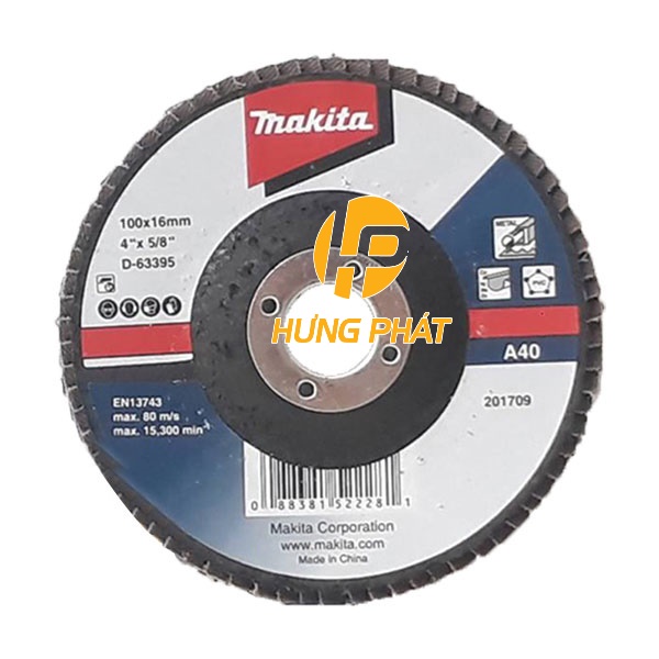 [Mã LIFE1404ALL giảm 10% đơn 50K] {Chính Hãng} Đĩa nhám xếp Makita 100x16mm (Vui lòng chọn độ nhám)