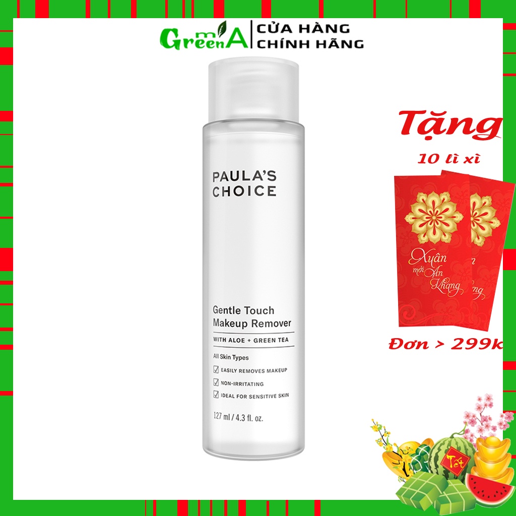 Tẩy Trang Paula's Choice GENTLE TOUCH MAKEUP REMOVER 127ml Sạch Mọi Lớp Make Up Không Gây Khô Da [NHẬP KHẨU CHÍNH HÃNG]