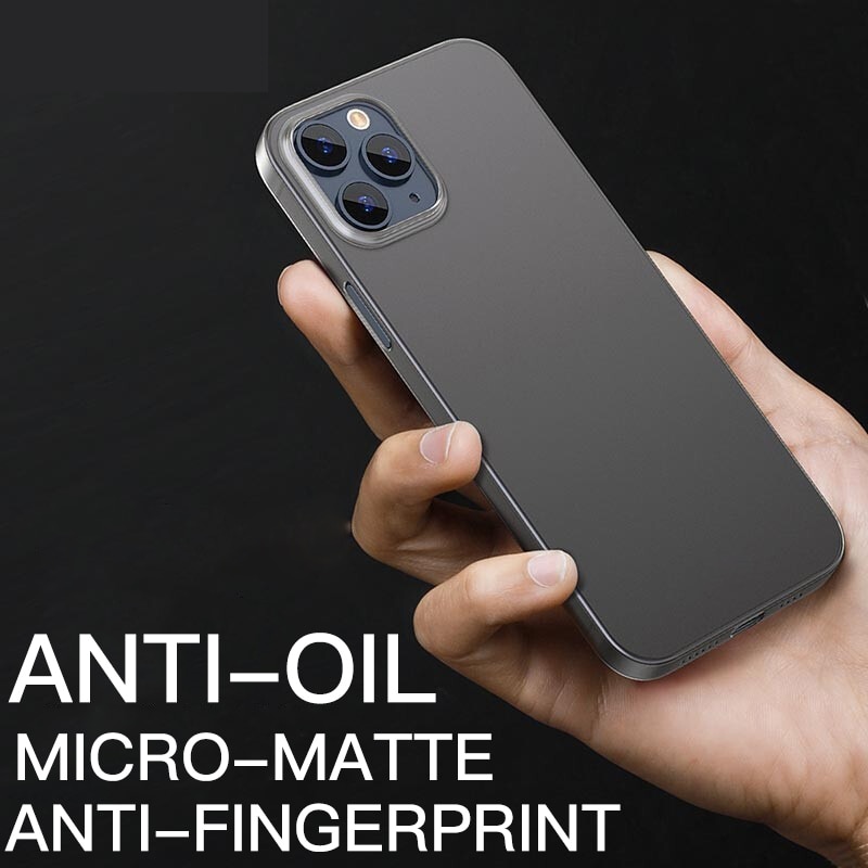 Ốp Điện Thoại Chống Sốc Dày 0.3mm Cho iphone 12 mini 11 pro xs max x xr se 2020 7 8 6 6s plus